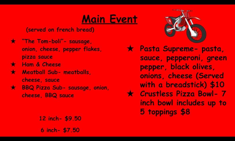 Fuzzy's Pizza Menu image 1