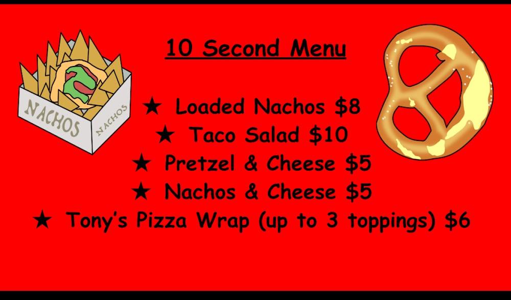 Fuzzy's Pizza Menu image 2